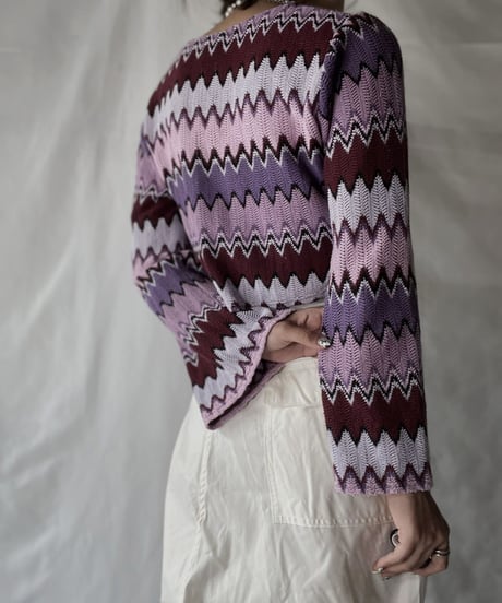 【USED】   Crochet L/S Top/210926-003