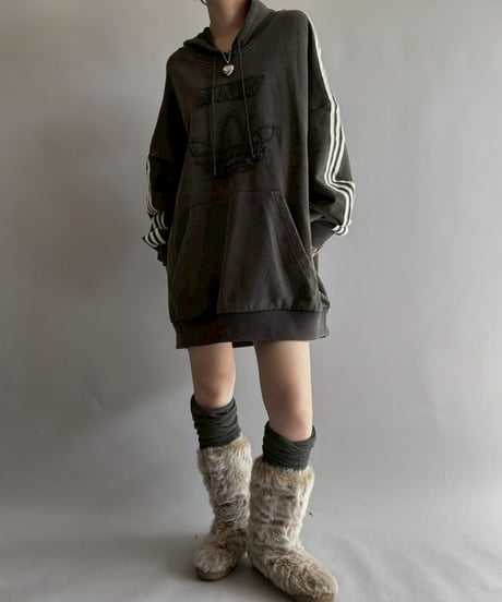 【USED】 adidas by AVAVAV Shoulder less Hoodie /251018-020