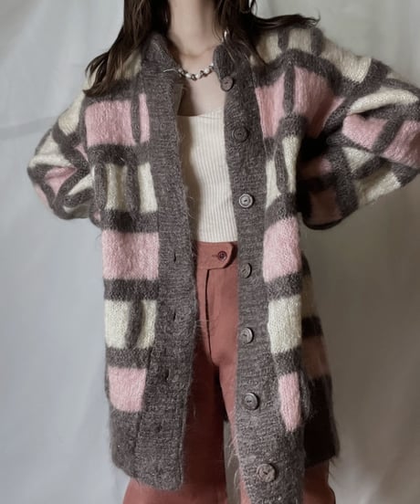 【USED】  Mohair Knit Cardigan /211110-036