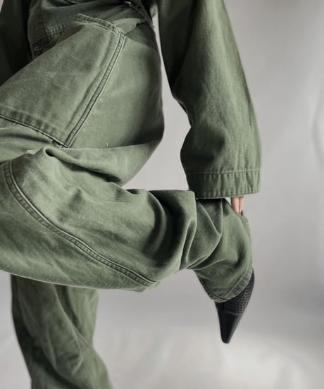 【USED】 Army Cotton Coverall  / 221203-025
