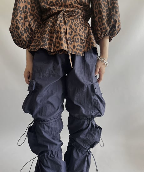 【USED 】Poly Gimmick Cargo Pants/ 231009-033