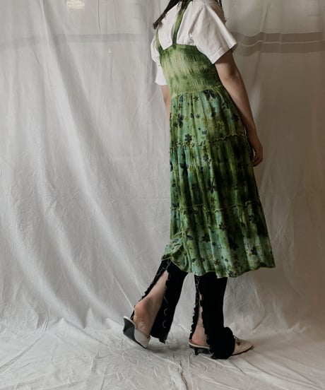 【USED】S/S T-shirt Flower④/210604-030