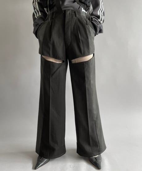 【RE;CIRCLE】 Re Suit Slit Pants/ 241003-019