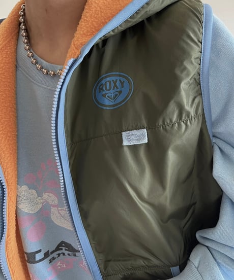 【USED】 90's Reversible Hooded Vest /250104-038