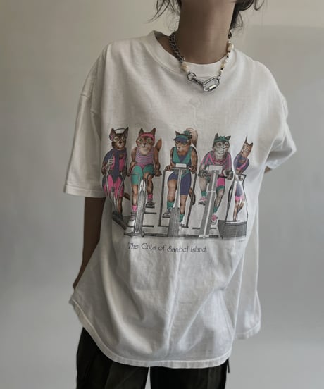 【USED】T Shirt "The cats of sanibel island" / 220806-018