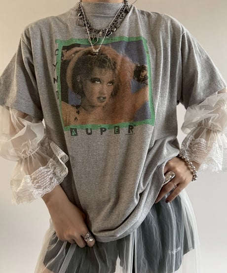 【USED】 84's STAR PRINTS CYNDI LAUPER Tour T-Shirt/250510-091