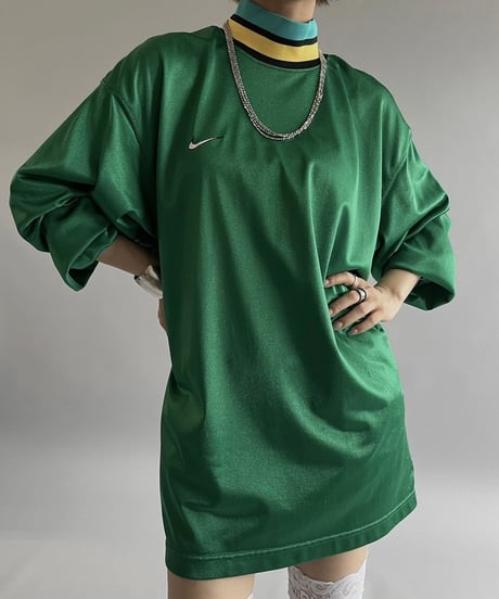 【USED 】Made in USA 90's Nike L/S Soccer Shirt /240706-029