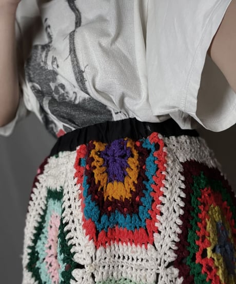 【RE;CIRCLE】 RE Granny Knit Long Skirt③/210917-006
