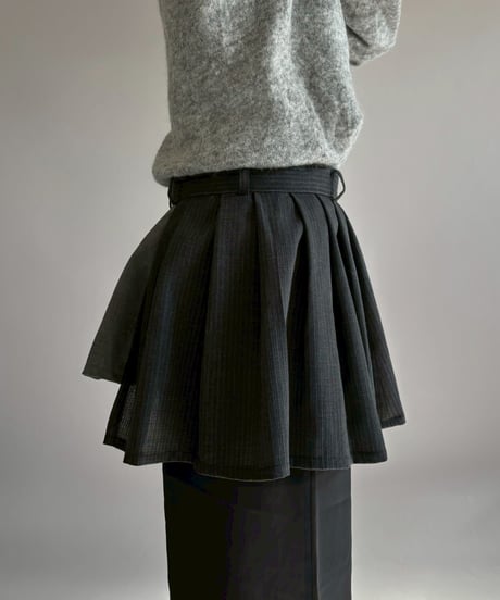 【RE;CIRCLE】 RE Suit Wrap Skirt Mini / 260129-009