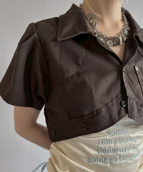 【Chinatsu Aoyama】 RE Makers Shirt Brown / 260702-030