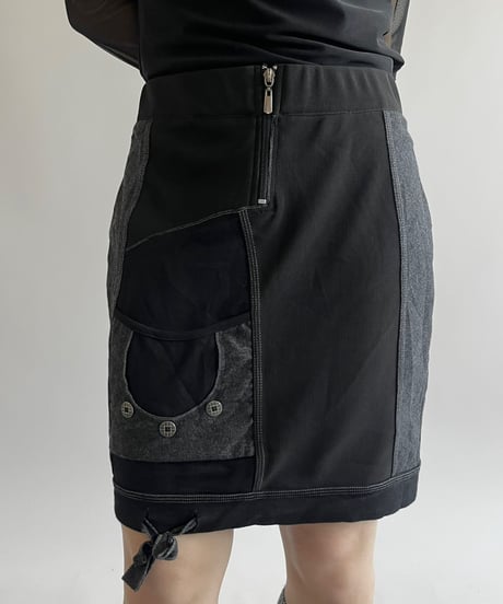 【USED】 Design Pocket Mini Skirt / 250517-031