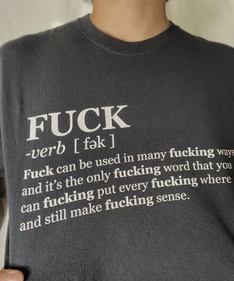 【USED】 S/S T-shirt FUCK /210708-016