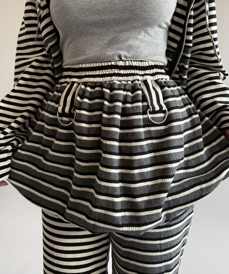 【RE;CIRCLE】 RE Border Balloon Skirt Mini  /  250403-003