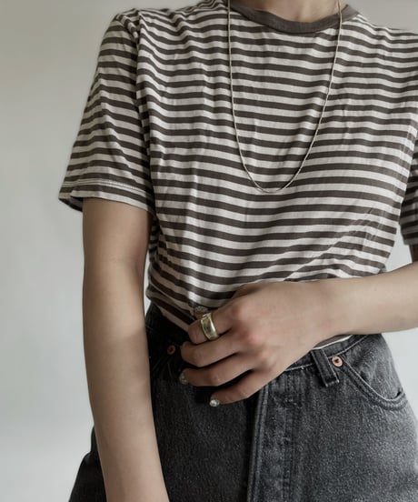【USED】 BANANA REPUBLIC Short Sleeve Striped T-shirt / 220521-012