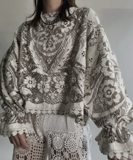 【RE;CIRCLE】 RE Crochet Top / 220623-013