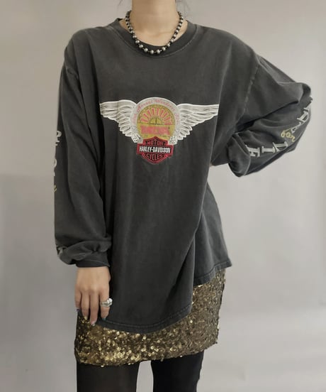 【USED】  HARLEY DAVIDSON L/S T-shirt / 230430-010