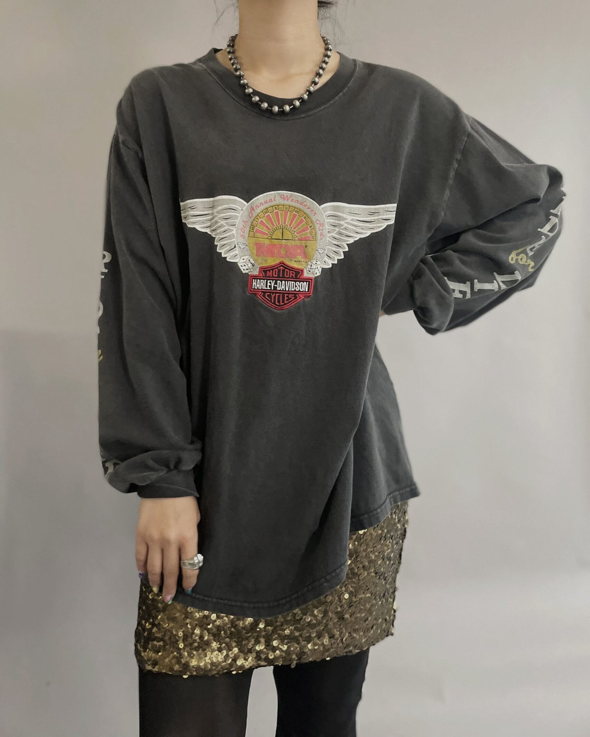 ⭐️未使用品 HARLEY−DAVIDSON S/S TEE Ｌサイズ☆ USED】 HARLEY DAVIDSON L/S T-shirt / 230430-01