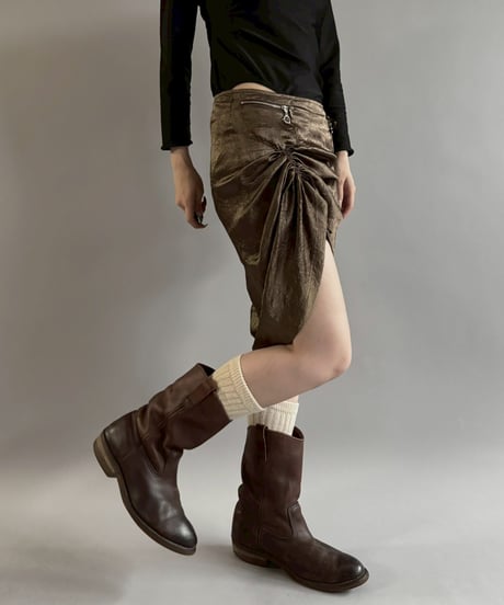 【USED】 Drawstring Design Skirt / 251101-019