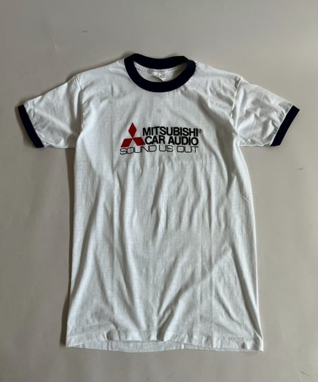 【USED】 Made in USA 80's SNEAKERS MITSUBISHI Ringer T-Shirt /250503-011