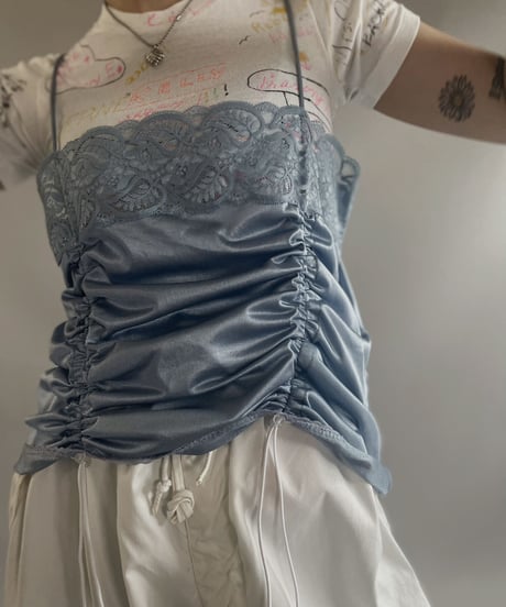 【RE;CIRCLE】RE Code Lingerie Camisole Top  / 230817-001