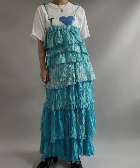【RE;CIRCLE】RE Tiered Skirt & Bra Set / 230803-004