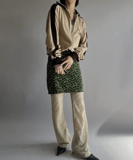 【USED】 Leopard Patterned Mini Skirt/  240224-021