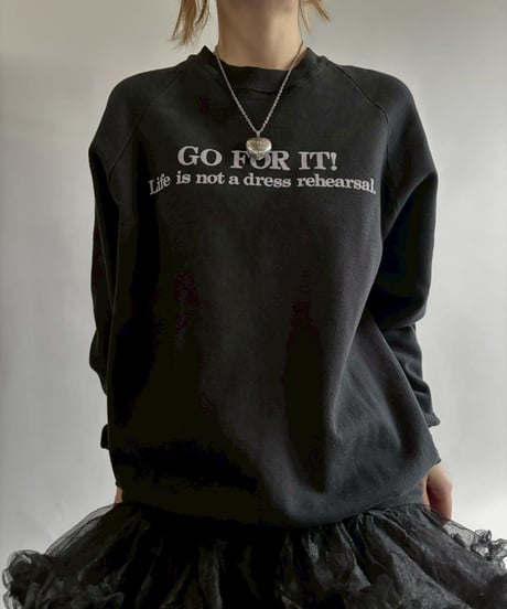 【USED】 Made in USA Anvil GO FOR IT! Sweat / 251206-005