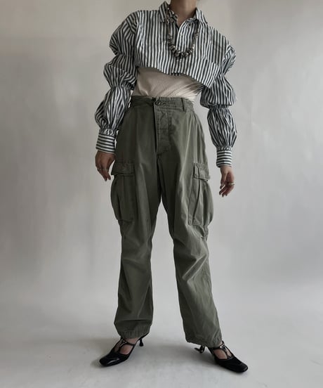 【RE;CIRCLE】 RE Short Striped Shirt / 220609-003