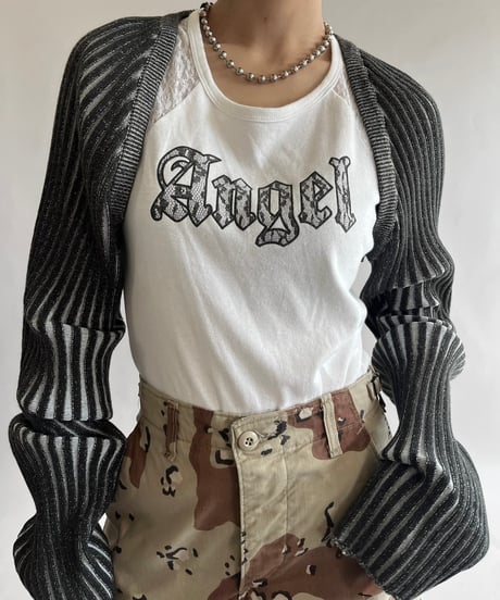 【USED】 The Open Product Patterned L/S Top /240921-018