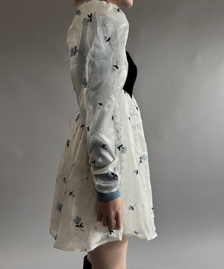 【USED】 Puff sleeves mini One-Piece  /250920-022
