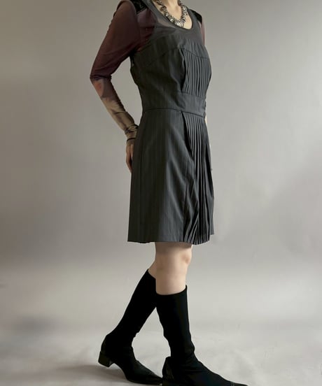 【USED】 Line Stone Design Sheer Top / 260502-011