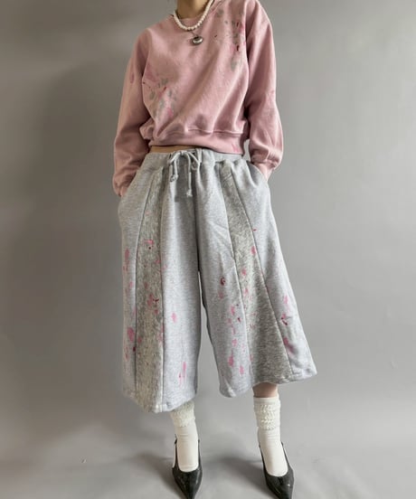 【USED】 Paint Short Sweat / 250925-004