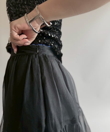 【USED】 Sheer Long Skirt / 250705-021