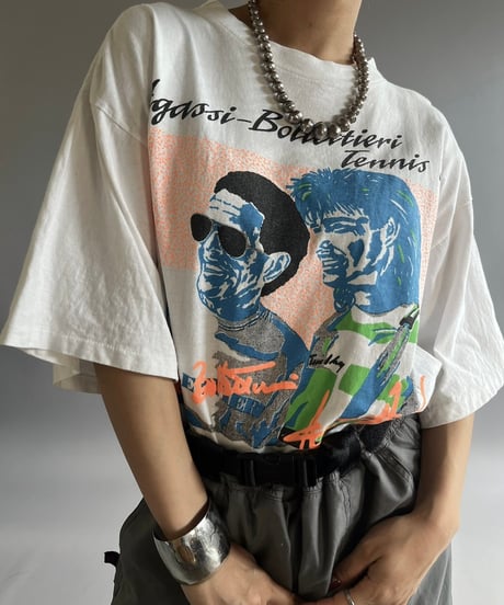 【USED】 90'S Tennis T-Shirt /240824-025