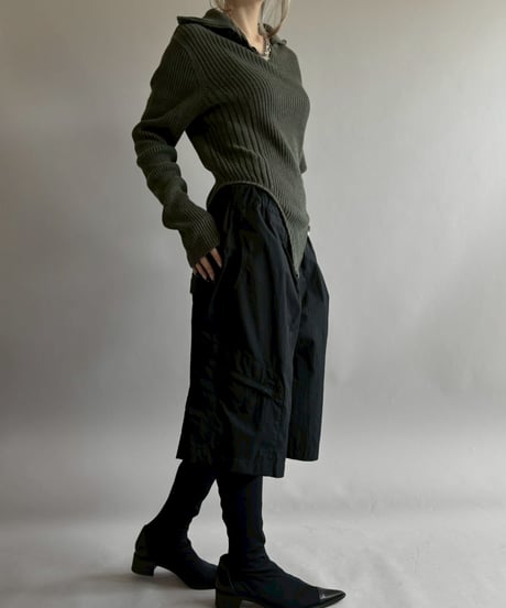 【RE;CIRCLE】 RE Rib Knit Leotard Top / 260416-015