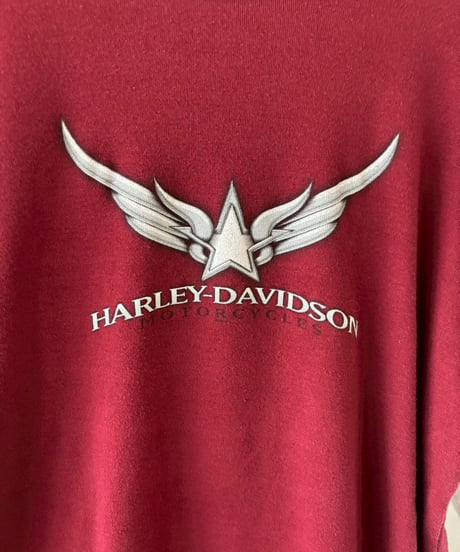 【USED】 Made In USA 05's HARLEY-DAVIDSON Layered Design L/S Tee / 260418-033
