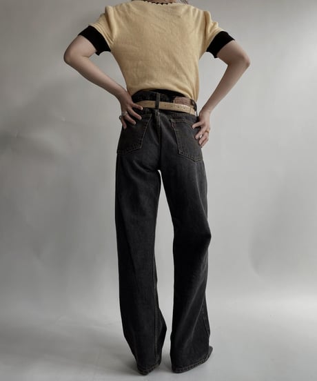 【USED】   Levi's Denim Pants 501 Black / 220416-034