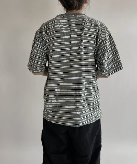 【USED】 HANG TEN  Short Sleeve Striped T-shit / 220521-009