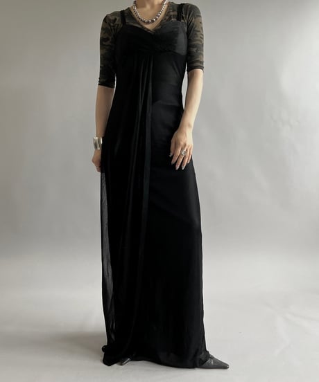【USED】 Lame Camisole Long One-Piece /240803-020