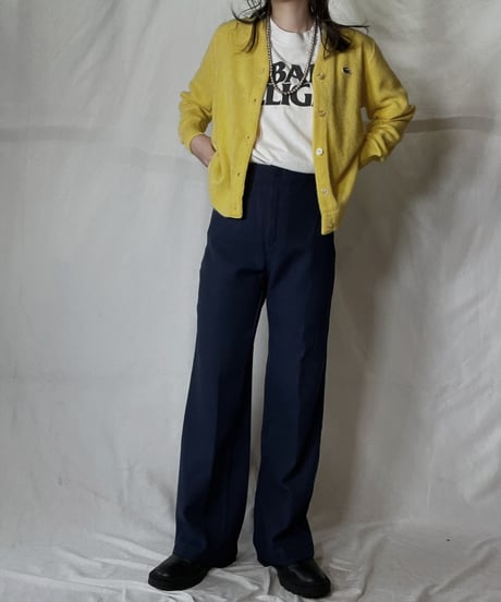 【USED】 LACOSTE Acrylic Knit Cardigan  ⑩ / 220111-012