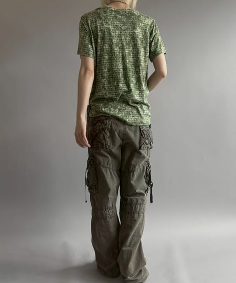 【USED】 MICHAEL KORS All-over Pattern T-Shirt / 2560613-022