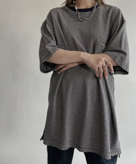 【USED】 IZOD Short Sleeved Striped T-shirt / 220618-020