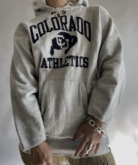 【USED】 Champion Reverse Weave Hoodie 90s "COLORAD ATHLETICS" / 240101-021