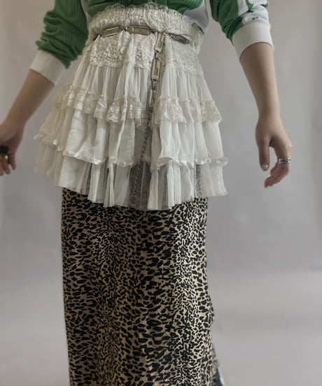 【USED】  Poly Tiered Mini Skirt / 2300513-006