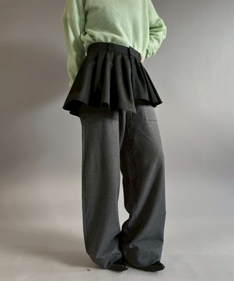 【RE;CIRCLE】 RE Suit Wrap Skirt Mini / 260129-004