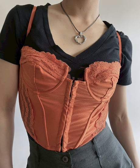 【USED】 Lace Pattern Camisole Top   /250426-017