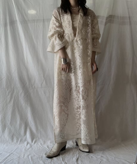 【RE;CIRCLE】 RE Lace L/S Open Front One-piece②/210611-030