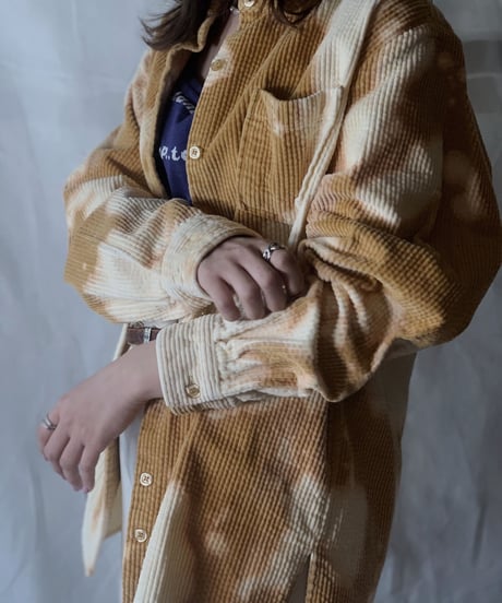 【RE;CIRCLE】Tie Dye Dyeing Corduroy shirt③ /210226-007