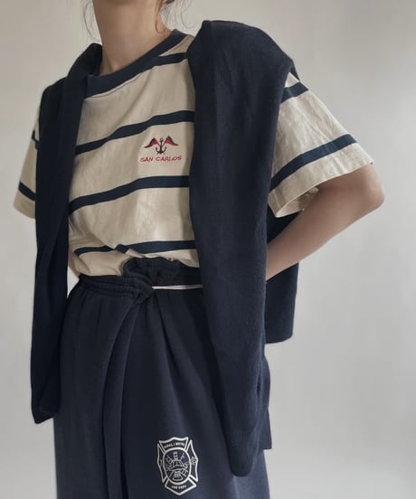 【USED】 Short Sleeve Striped T-shirt / 220521-001