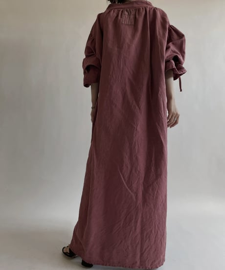 【RE;CIRCLE】RE Dyed French Mattress Cover One-piece -Santa Fe Pink- / 220512-012